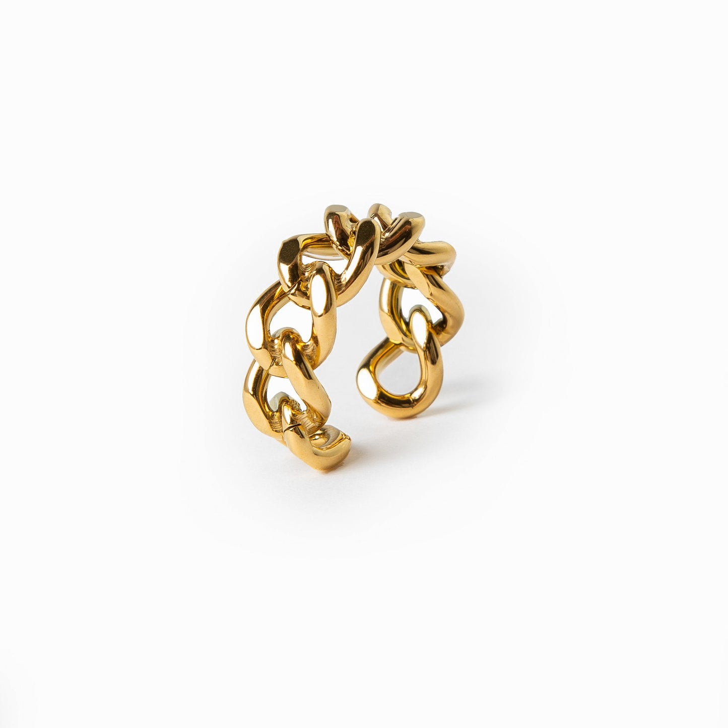 Mika – Bague Chaîne Ajustable Dorée