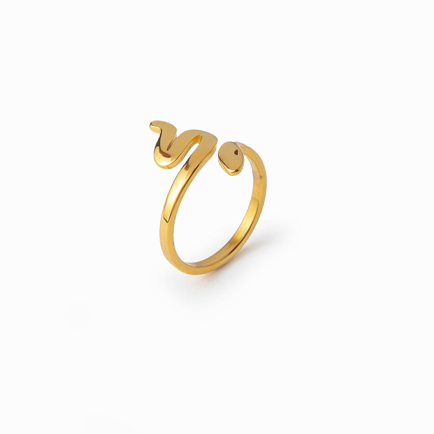 Naia – Bague Serpent Dorée