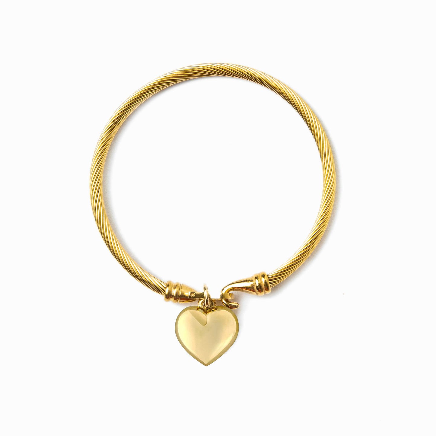 Sophie – Bracelet Orné d’un Pendentif Cœur Doré