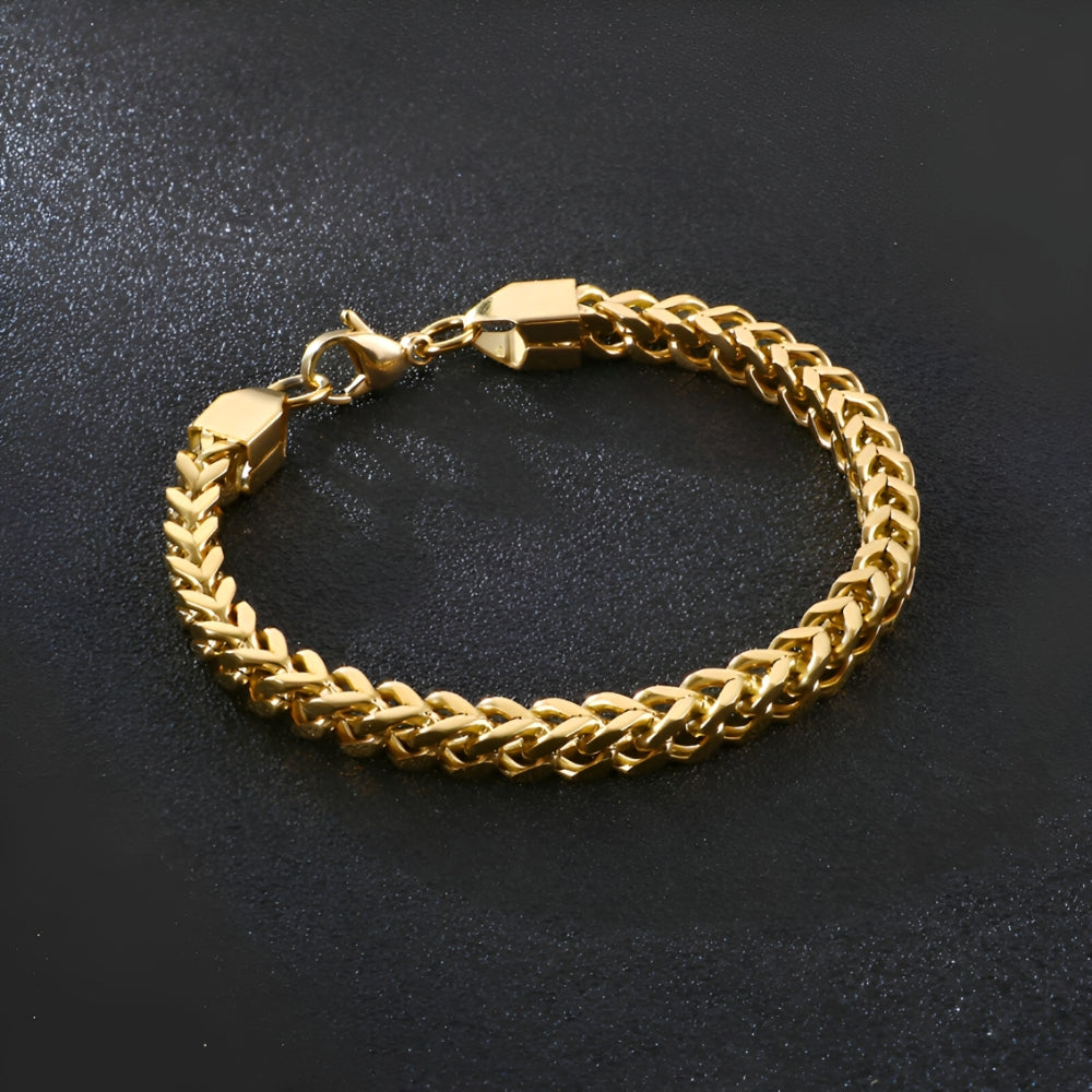 Franco – Bracelet Doré Élégant