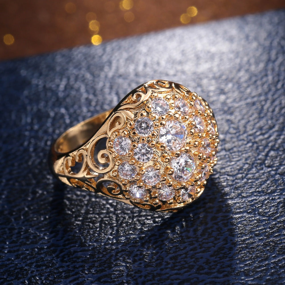 Seraphina – Bague Diamant Époque Dorée