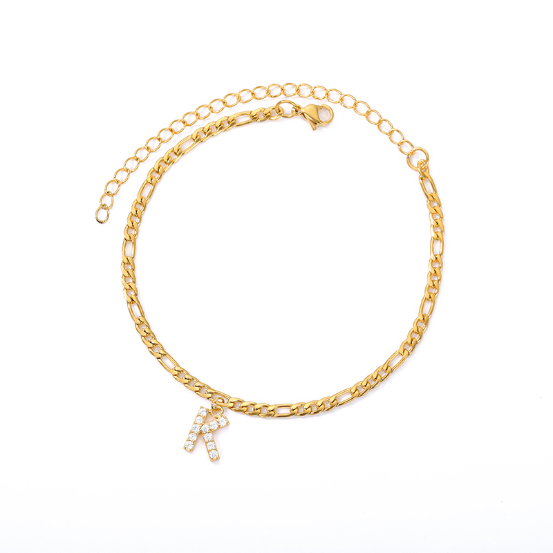 Bracelet de cheville Love Initial - Avec votre initiale