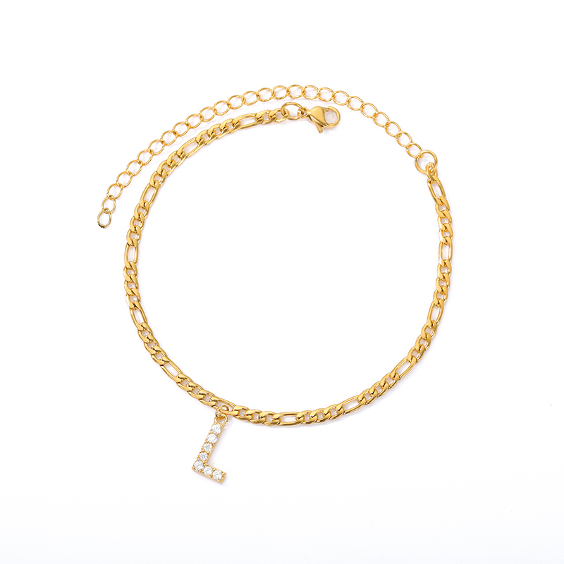 Bracelet de cheville Love Initial - Avec votre initiale
