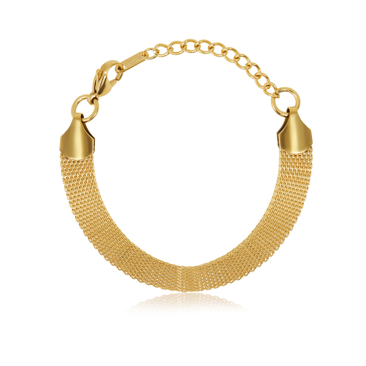Adelina – Bracelet Chaîne Maille Boucle avec Fermoir