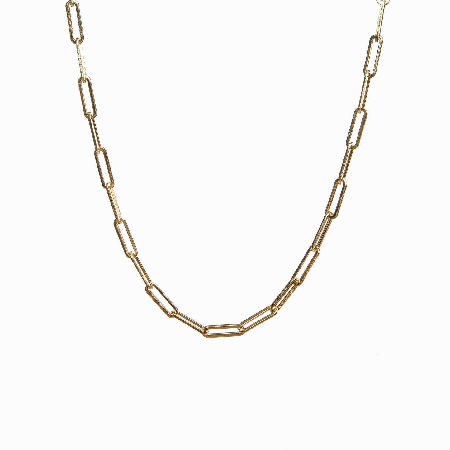 Elisa – Collier Chaîne à Maillons Dorés