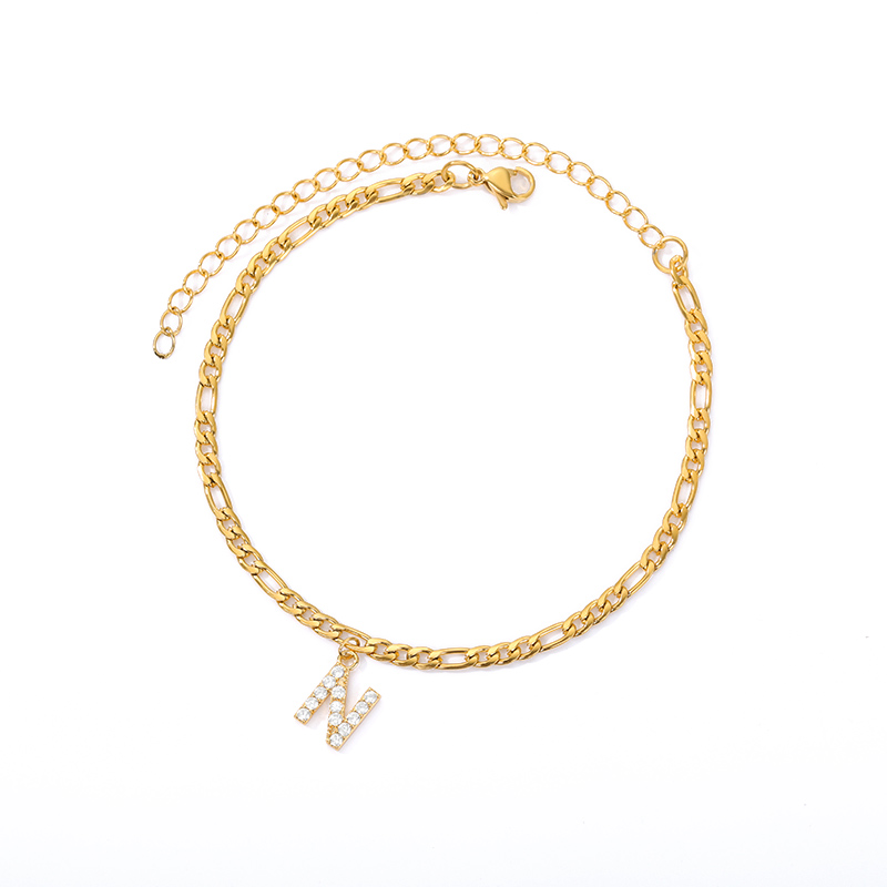 Bracelet de cheville Love Initial - Avec votre initiale