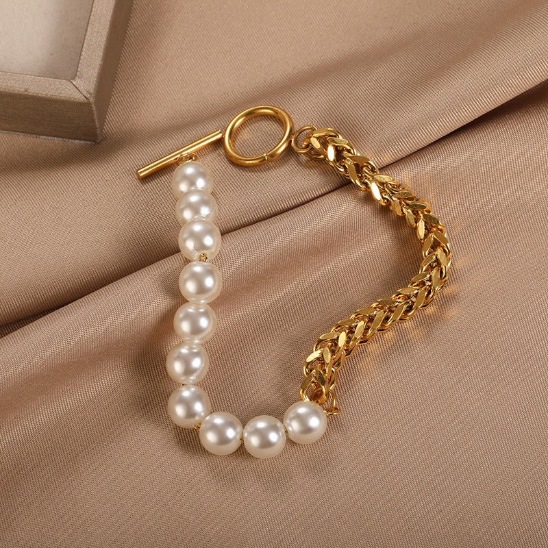 Cassia – Bracelet Doré Élégant à Perles