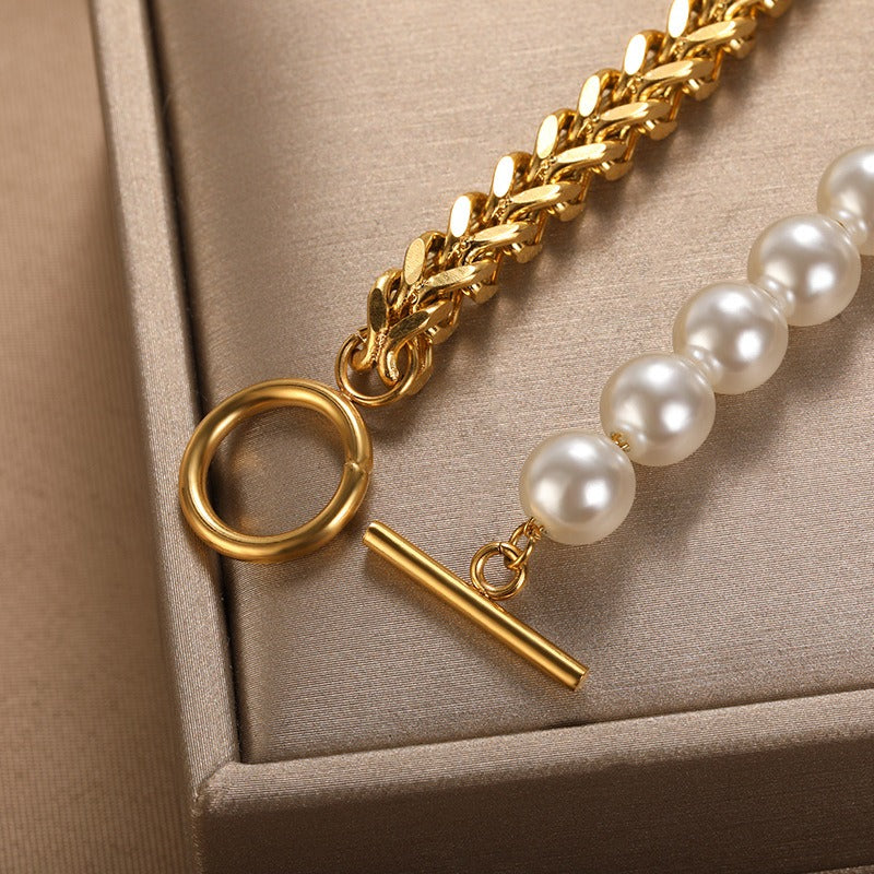 Cassia – Bracelet Doré Élégant à Perles