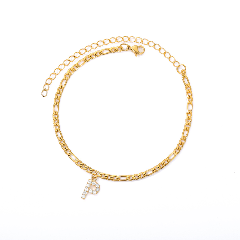 Bracelet de cheville Love Initial - Avec votre initiale