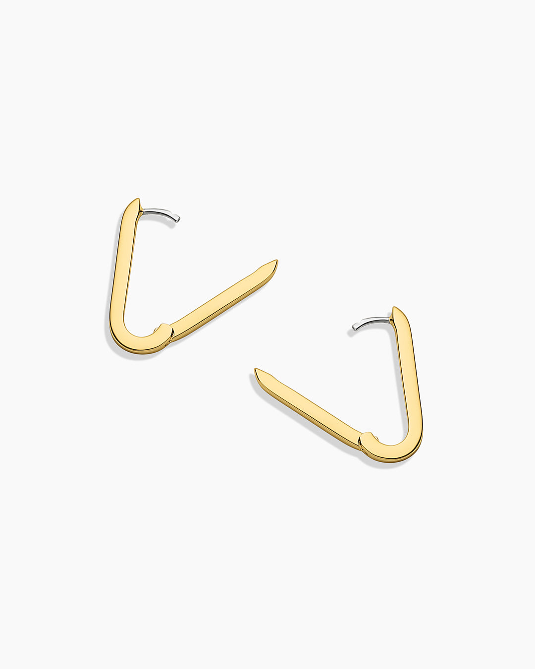 Parker - Boucles d'oreilles Huggies Rectangulaires