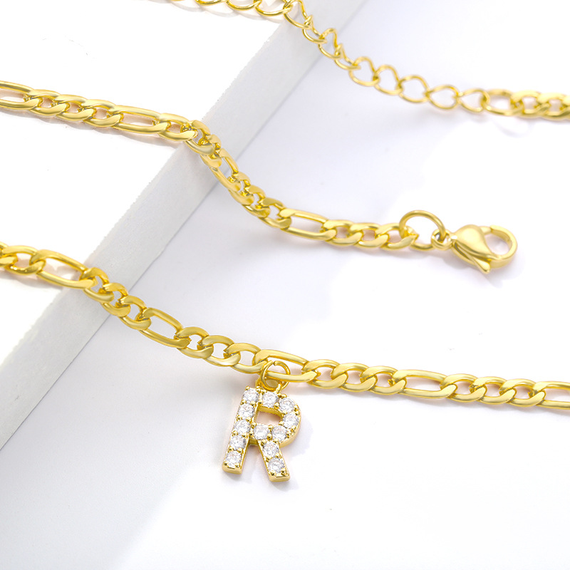 Bracelet de cheville Love Initial - Avec votre initiale