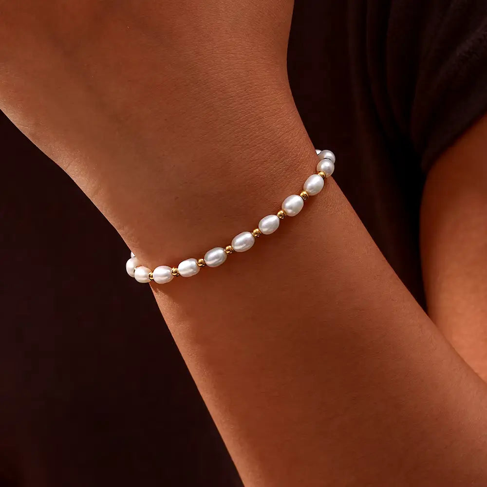 Alma – Bracelet Vintage avec Perles Naturelles