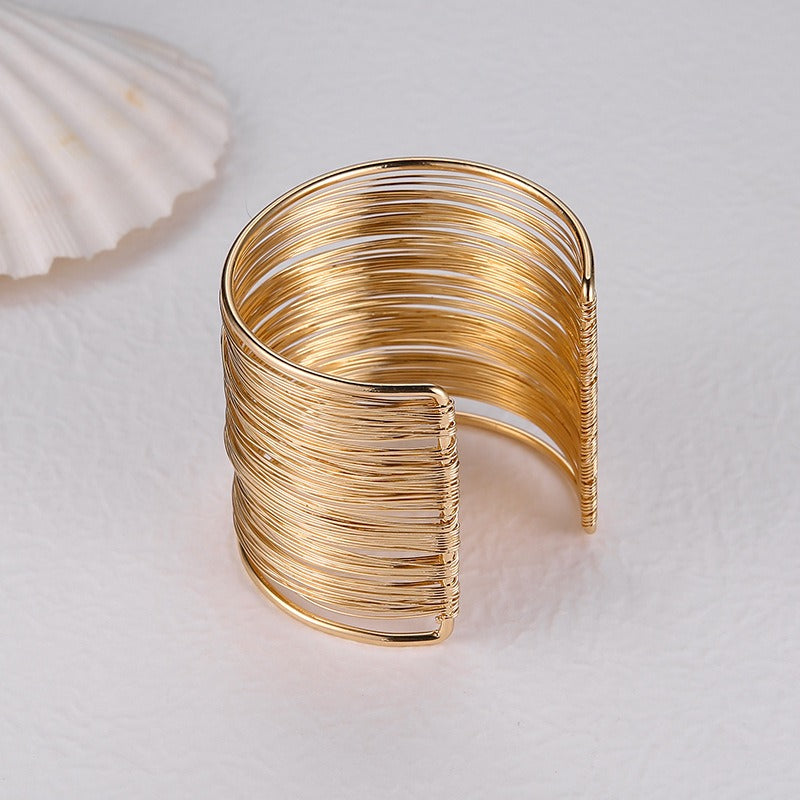 Nadine - Bracelet Doré au Style Vintage