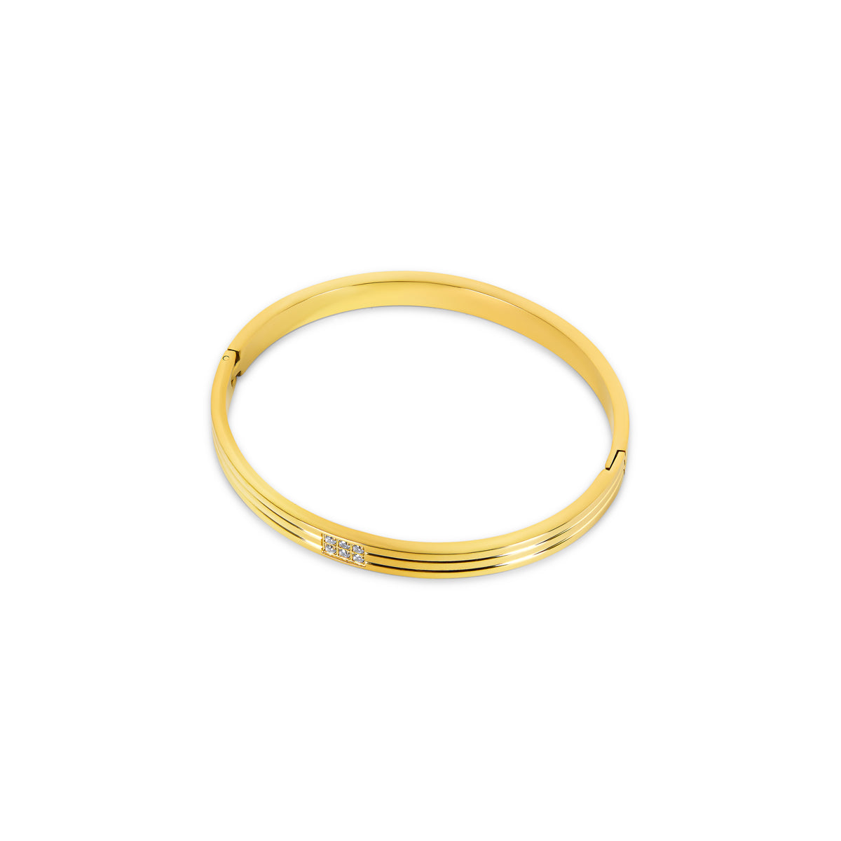 Charry – Bracelet Jonc Orné de Pierre Sculptée