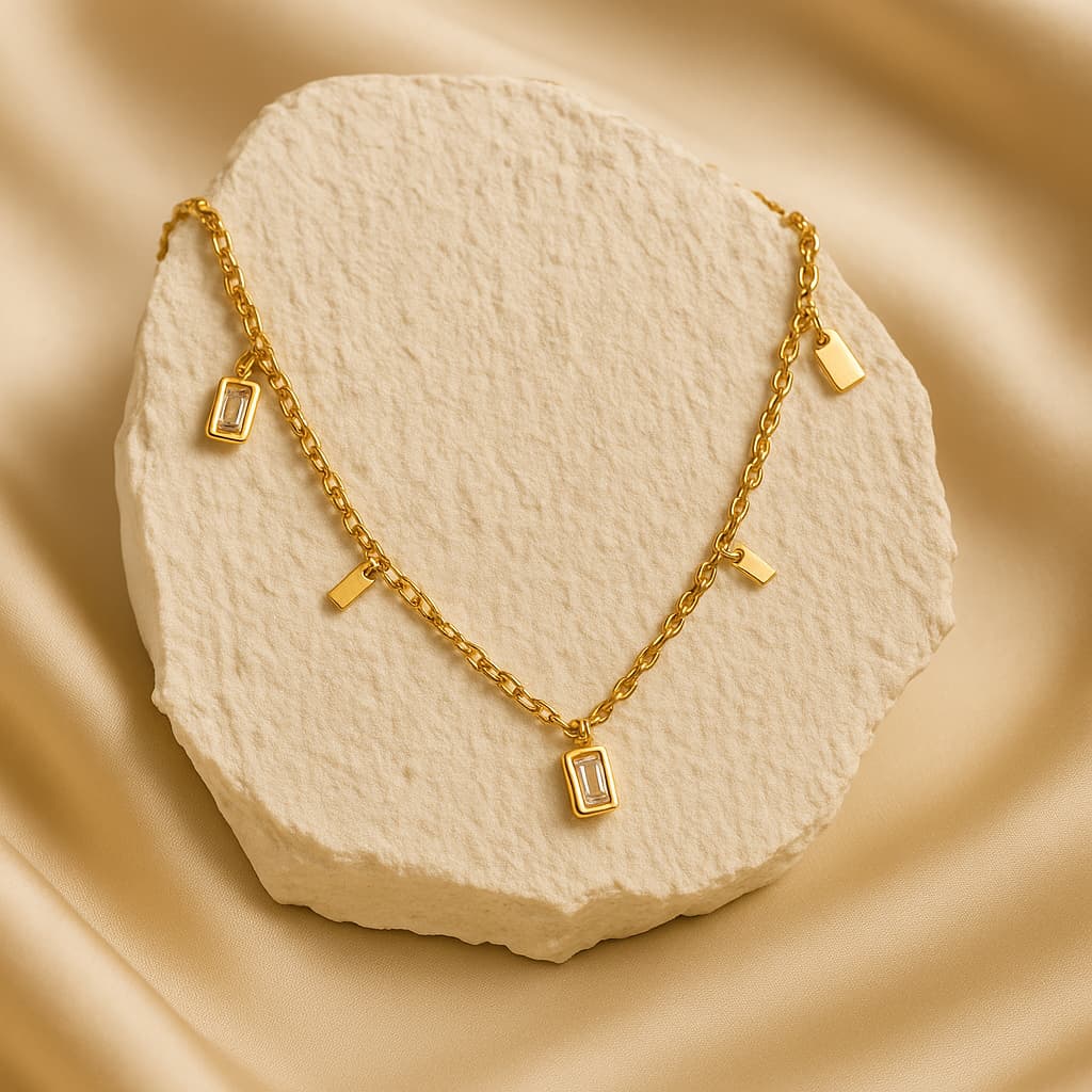 Clarisse – Collier à Franges en Cristal Luxe Léger