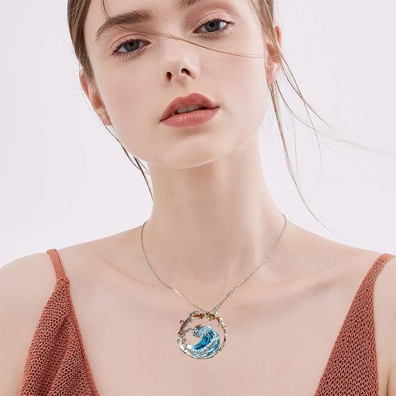 Ozeanglanz – Collier Élégance Plaqué Or