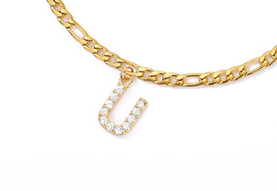 Bracelet de cheville Love Initial - Avec votre initiale