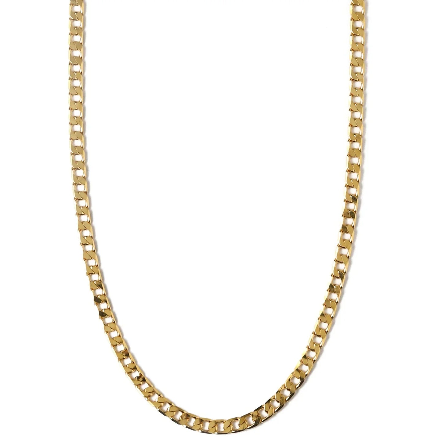 Auriane – Collier Gourmette à Maillons Plats