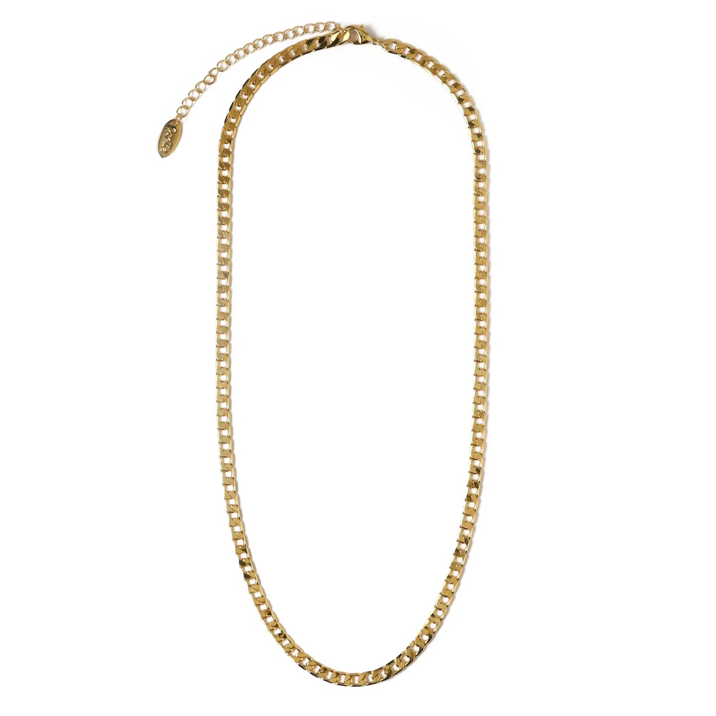 Auriane – Collier Gourmette à Maillons Plats
