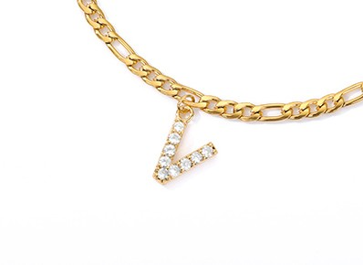 Bracelet de cheville Love Initial - Avec votre initiale