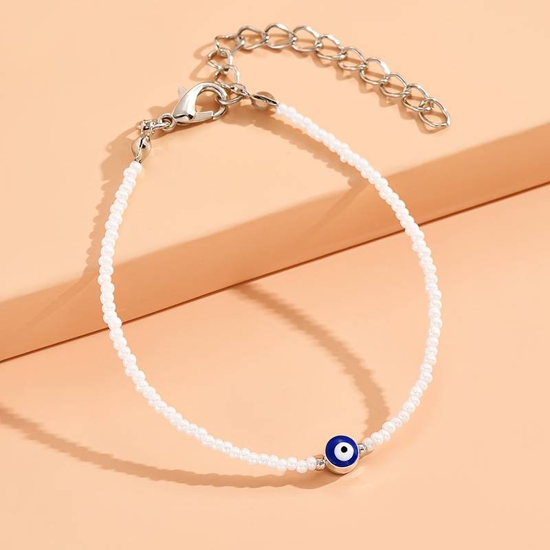 Bracelet Perles Œil du Mal - Bracelet Perles Œil Protecteur