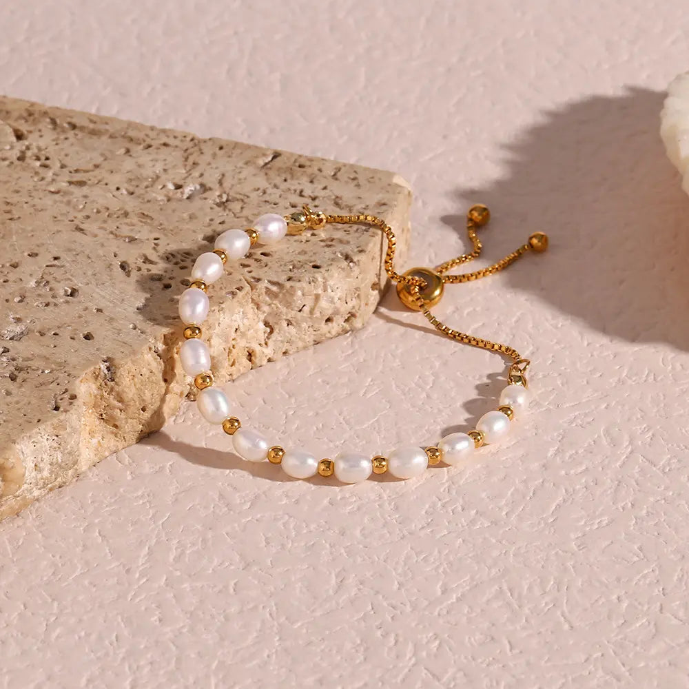 Alma – Bracelet Vintage avec Perles Naturelles