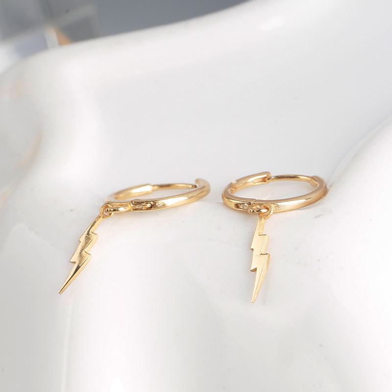 Puissance et Élégance - Boucles d'Oreilles Éclairs