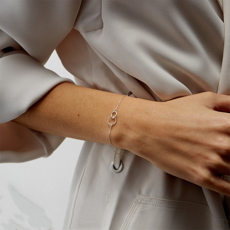 Bracelet à anneaux entrelacés - Anneaux entrelacés