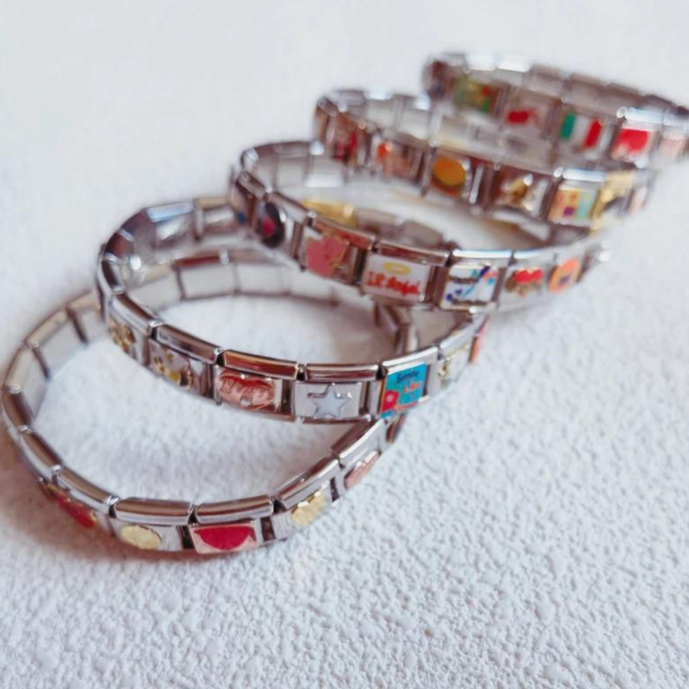 Bracelet Charme Italien - Bracelet Surprise avec 18 Charms