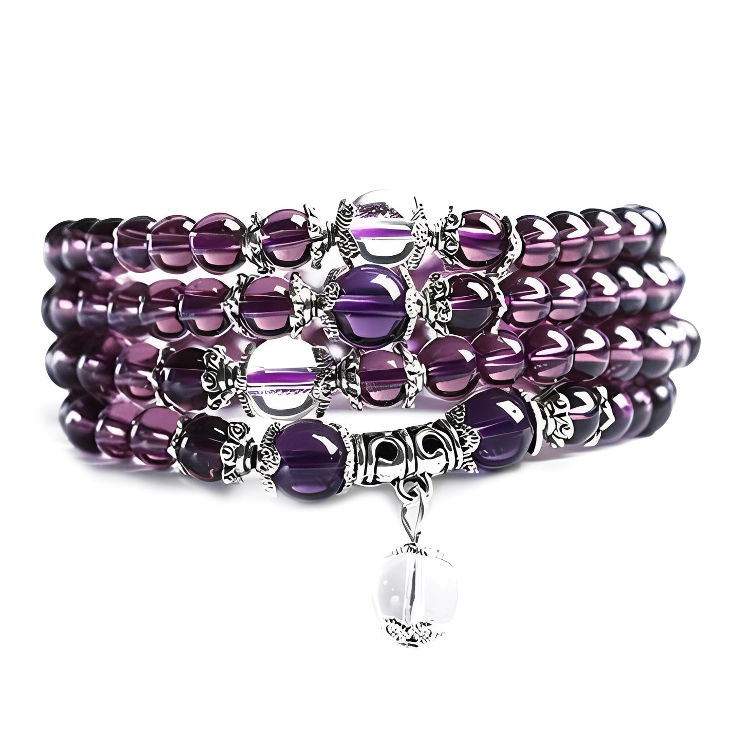 Mia – Bracelet & Collier Spirituel Améthyste