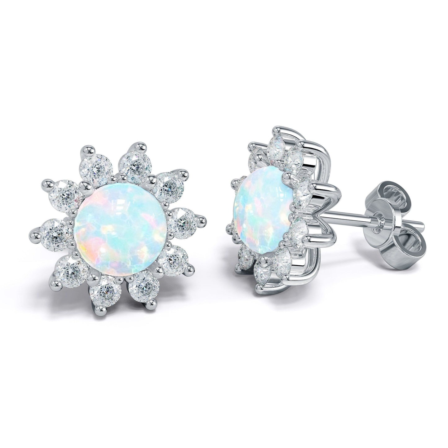 Hermione – Boucles Raffinées Opale de Feu Blanche