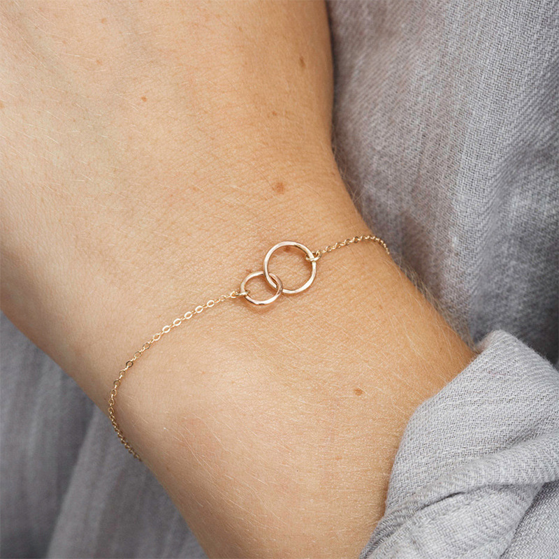 Bracelet à anneaux entrelacés - Anneaux entrelacés