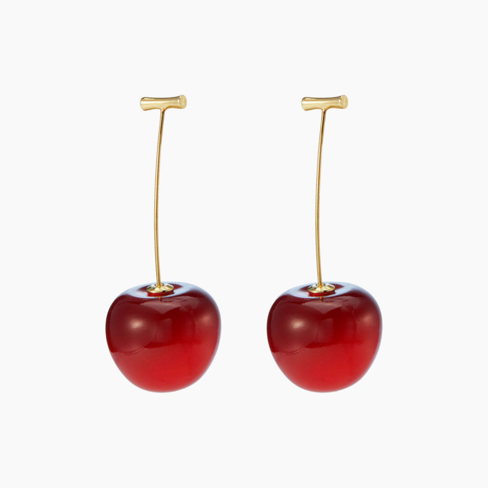 Boucles d'oreilles légères en forme de cerise