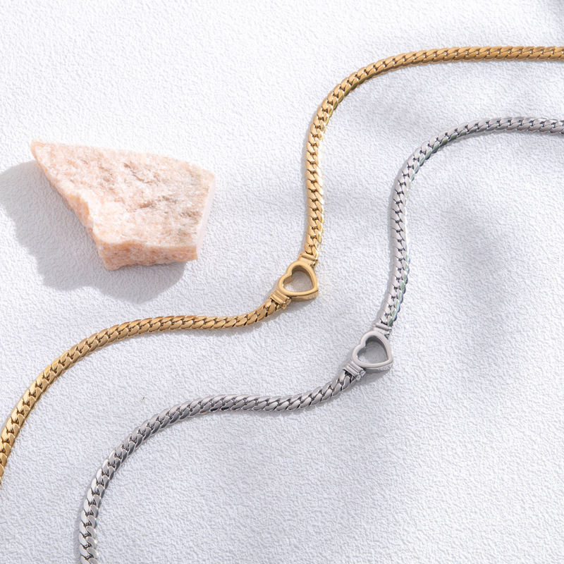 Bracelet Cœur Ouvert Doré