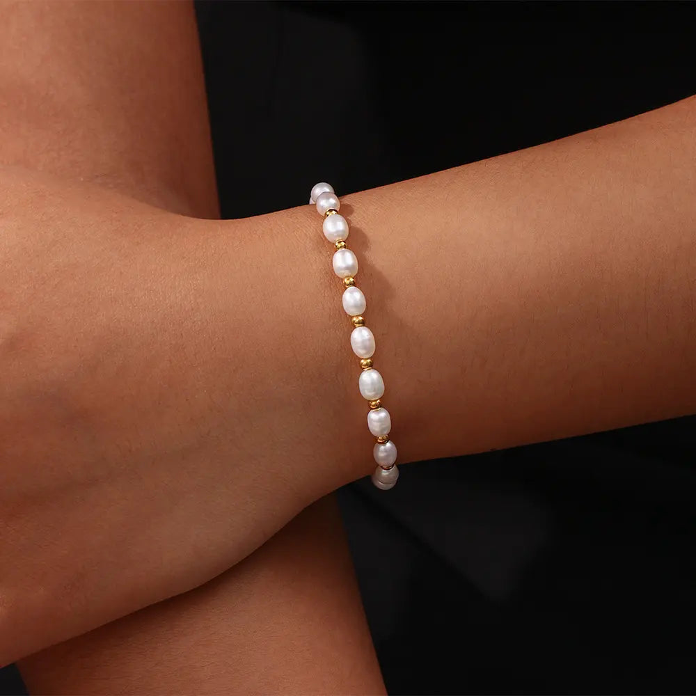 Alma – Bracelet Vintage avec Perles Naturelles