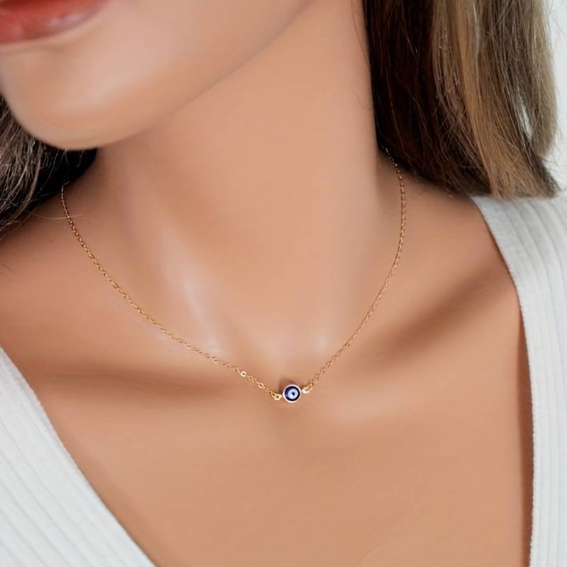 Collier Vintage Œil Maléfique Bleu - Collier avec l'Œil du Mal