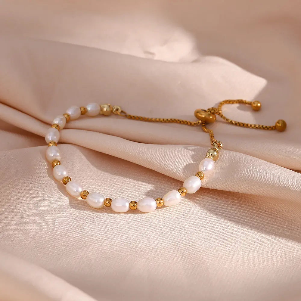 Alma – Bracelet Vintage avec Perles Naturelles
