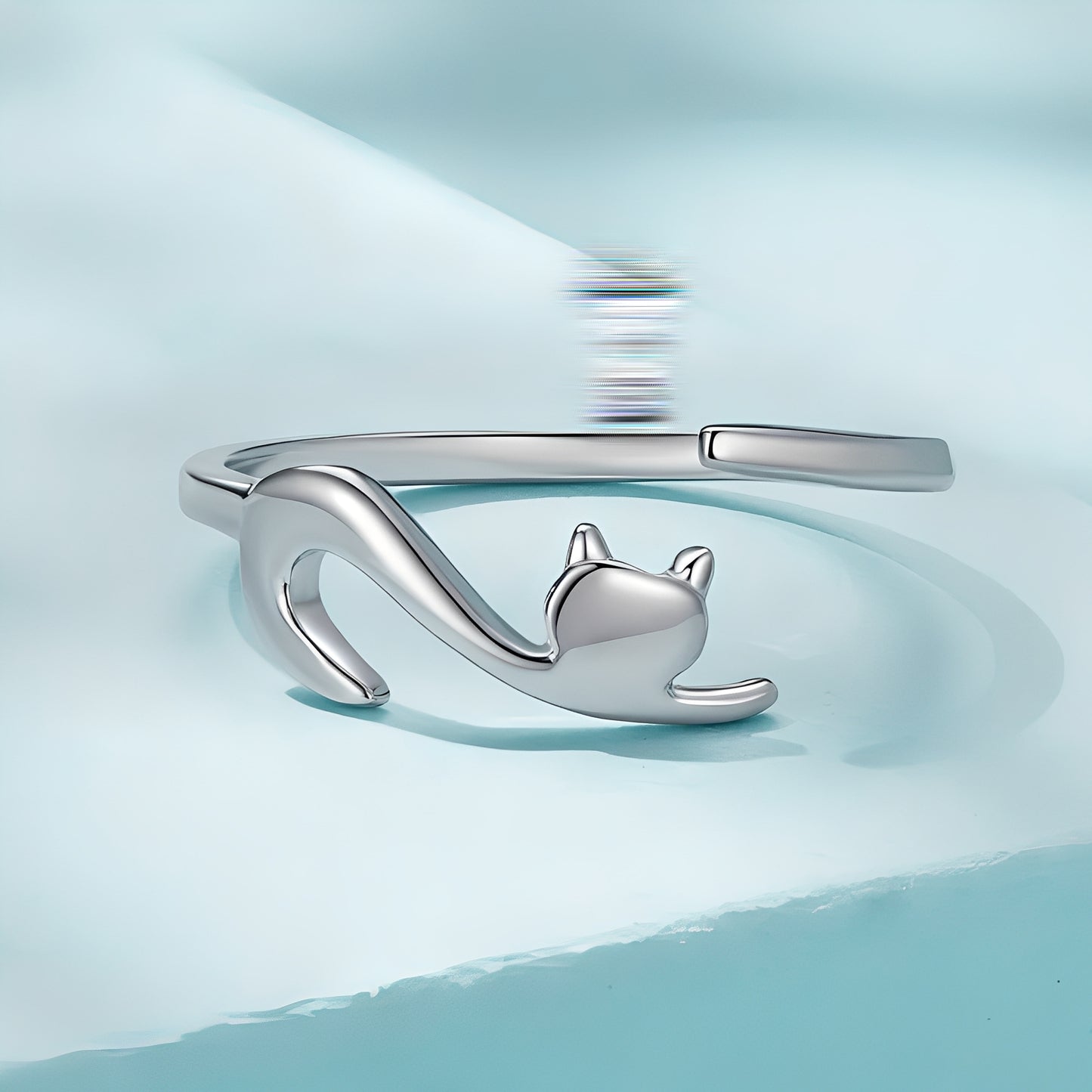 Chloe – Bague Chat Élégante