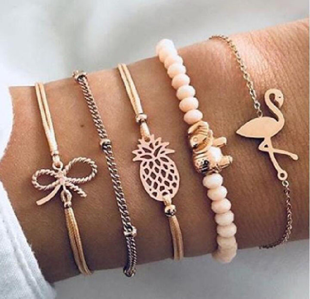 Alora – Coffret Raffiné de Bracelets Lime