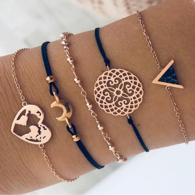 Alora – Coffret Raffiné de Bracelets Lime