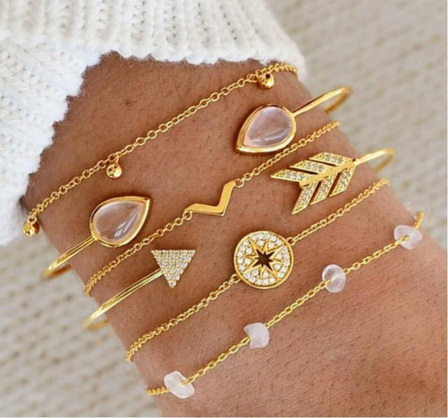 Alora – Coffret Raffiné de Bracelets Lime