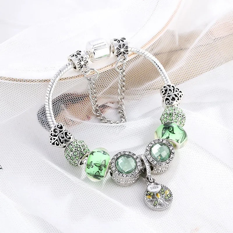 Caelia – Bracelet Élégance Cristal et Argent