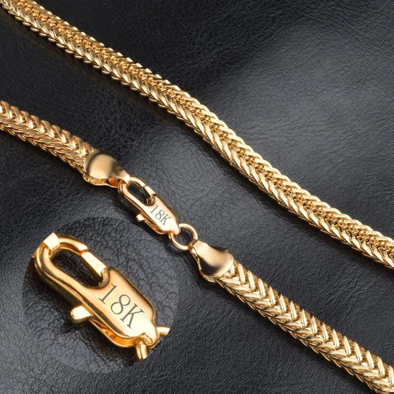 Camille – Collier Lisse Exquis Plaqué Or 18K