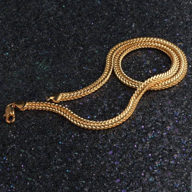 Camille – Collier Lisse Exquis Plaqué Or 18K