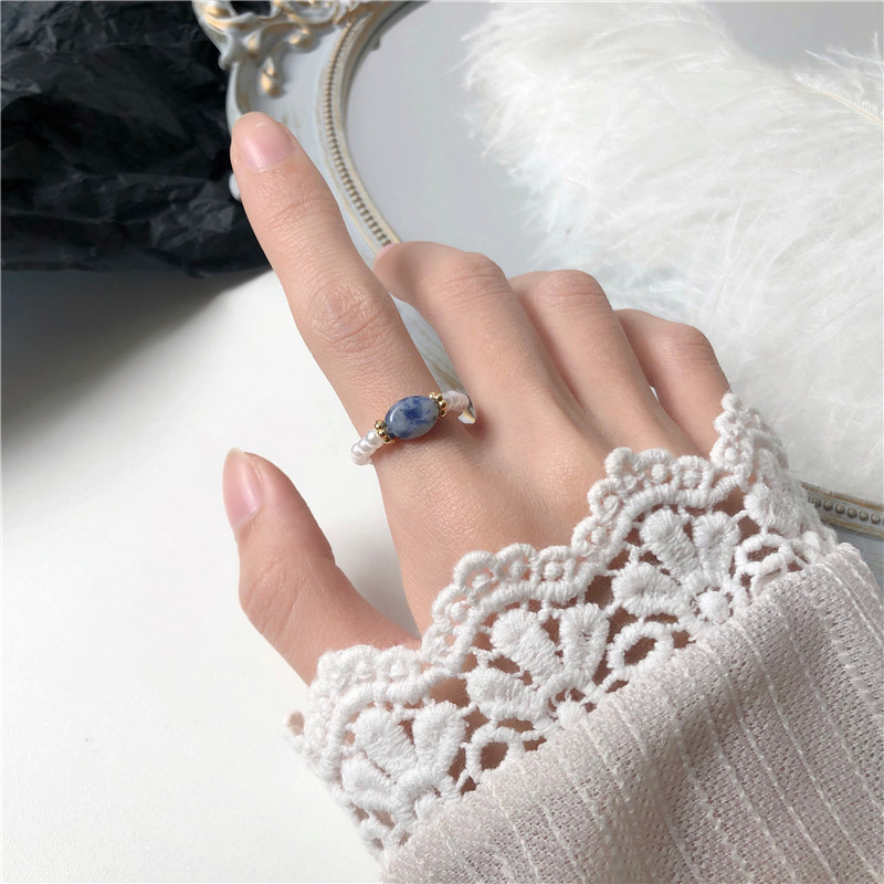 Steinperle - Bague vintage en perles