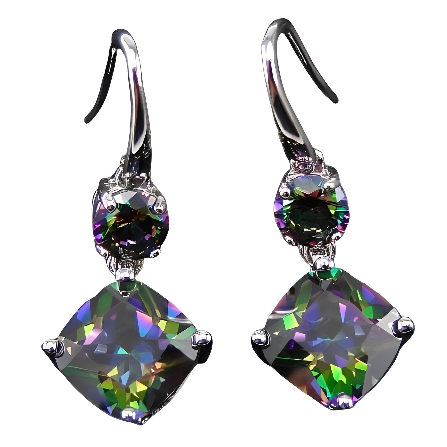 Cassandre – Boucles en Topaze Mystique