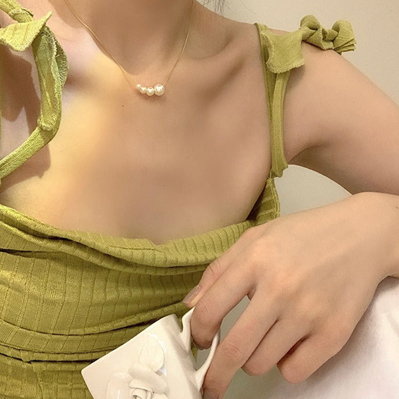 Miya – Collier Doré avec Perle d’Eau Douce