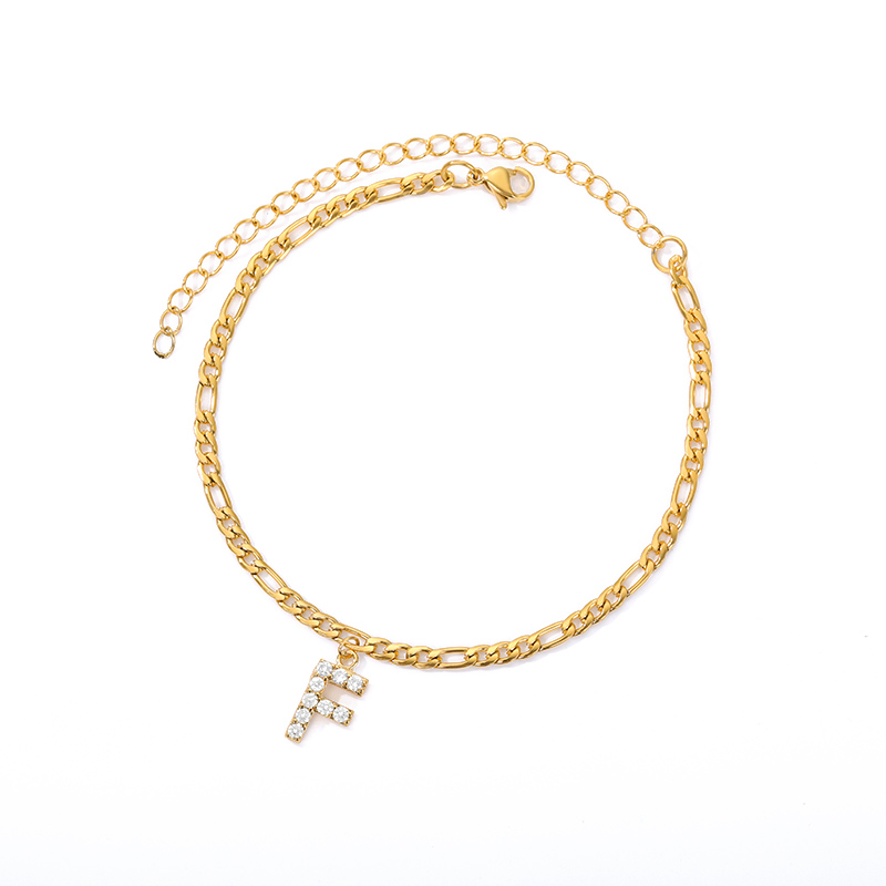 Bracelet de cheville Love Initial - Avec votre initiale