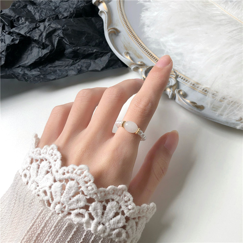 Steinperle - Bague vintage en perles