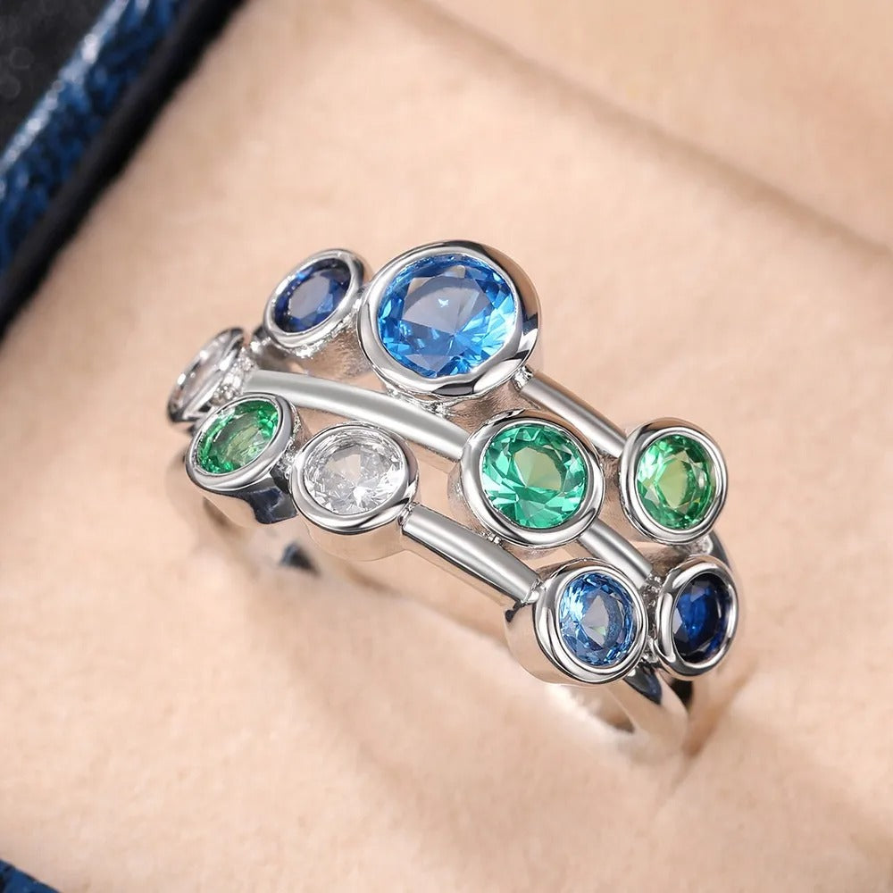 Nerina – Bague Océan et Cristaux d’Autrefois